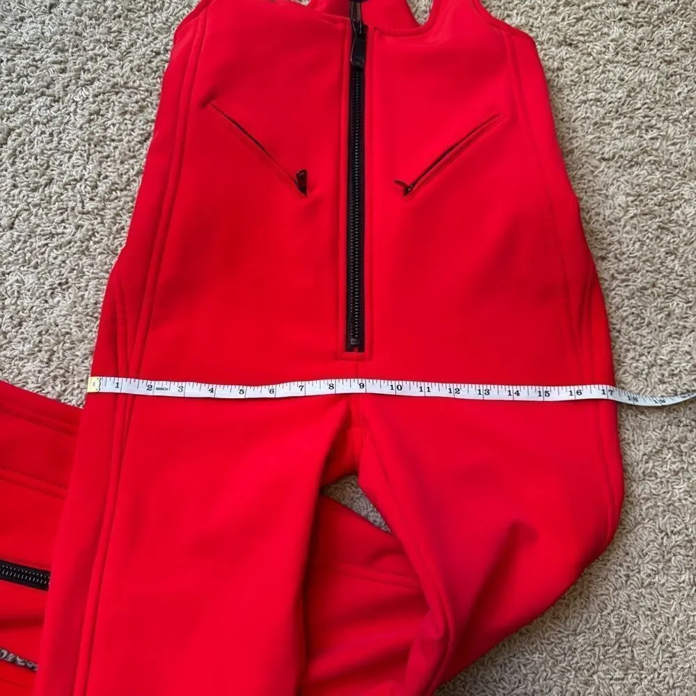 Goldbergh Phoebe Ski Pants Salopettes Bibs NWOT Flame Red US 8